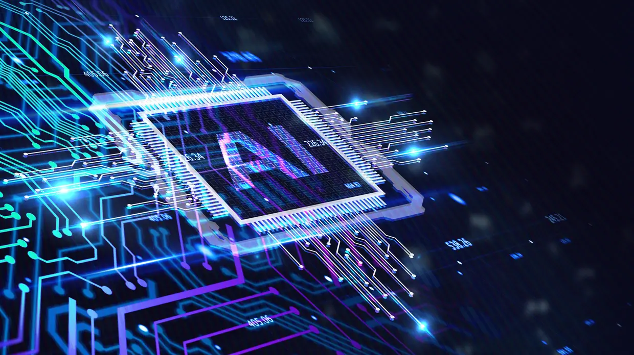 AI en cybersecurity: kansen, risico's en de toekomst van cybersecurity Afbeelding ai chip stromingen