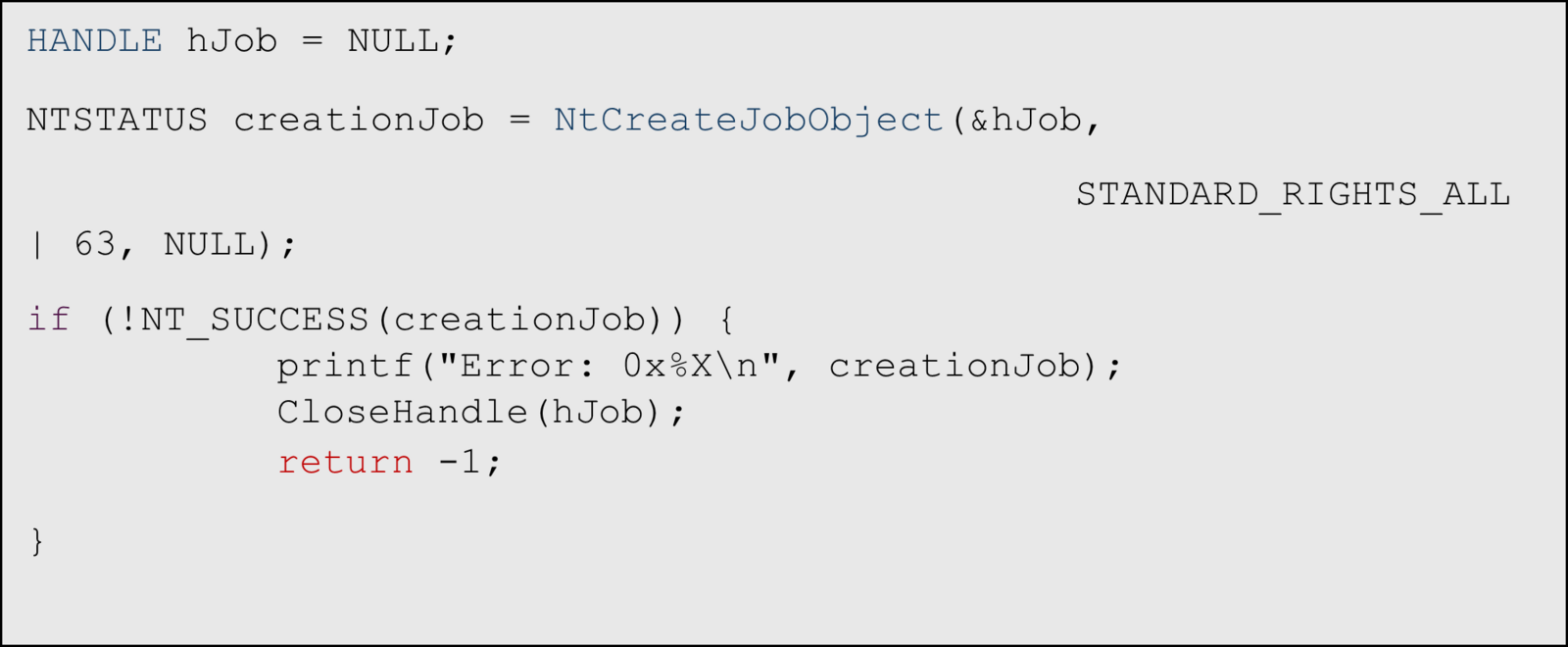 Erstellung eines neuen Jobs